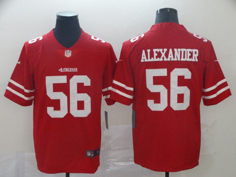 Men San Francisco 49ers #56 Alexander Red Nike Vapor Untouchable Limited Player NFL Jerseys